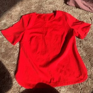 Red blouse top